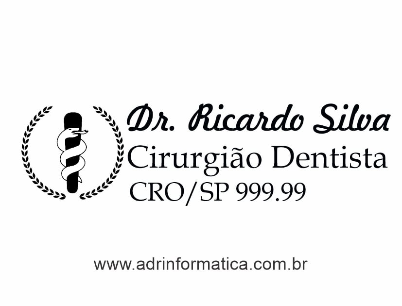 Carimbo Digital Para Cirurgião Dentista Adr Soluções Em Tecnologia 9162